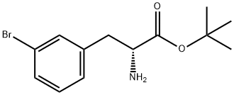 (R)-3-溴苯丙氨酸叔丁酯, 1241682-84-7, 结构式