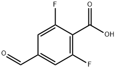 2,6-二氟-4-甲酰基苯甲酸,1242070-98-9,结构式