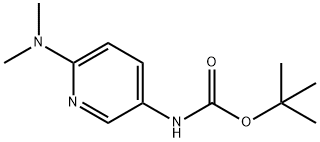 (6-(二甲基氨基)吡啶-3-基)氨基甲酸叔丁酯,1242333-49-8,结构式