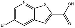 5-溴噻吩并[2,3-B]吡啶-2-羧酸,1242336-81-7,结构式