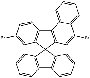 5,9-Dibromospiro[7H-benzo[c]fluorene-7,9'-[9H]fluorene] Structure