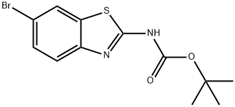 (6-BroMo-benzothiazol-2-yl)-carbaMic acid tert-butyl ester Structure