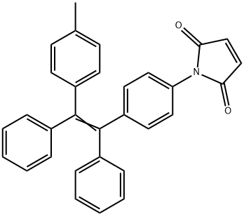 1H-Pyrrole-2,5-dione, 1-[4-[2-(4-Methylphenyl)-1,2-diphenylethenyl]phenyl]- Struktur