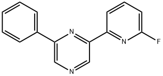 2-(6-fluoropyridin-2-yl)-6-phenylpyrazine Struktur