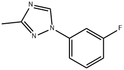 1-(3-fluorophenyl)-3-methyl-1H-1,2,4-triazole 化学構造式