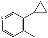 3-环丙基-4-甲基吡啶 结构式