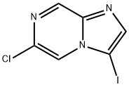 6-氯-3-碘-咪唑并[1,2-A]吡嗪 结构式
