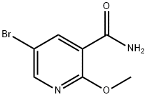 5-溴-2-甲氧基烟酰胺 结构式