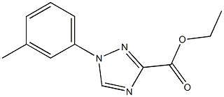 ethyl 1-m-tolyl-1H-1,2,4-triazole-3-carboxylate Struktur