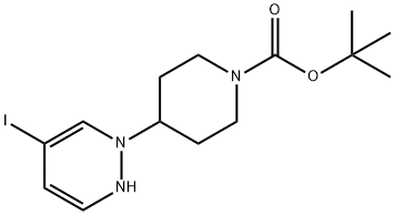4-(5-碘哒嗪-1(2H)-基)哌啶-1-羧酸叔丁酯, 1245646-75-6, 结构式