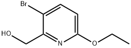 (3-BROMO-6-ETHOXYPYRIDIN-2-YL)METHANOL Structure