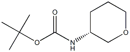 (R)-tert-butyl tetrahydro-2H-pyran-3-ylcarbamate Struktur