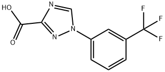 1-(3-(三氟甲基)苯基)-1H-1,2,4-三唑-3-羧酸, 1245648-27-4, 结构式