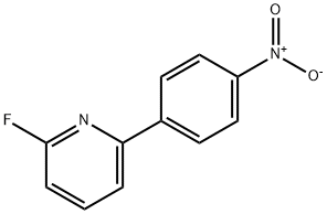 2-fluoro-6-(4-nitrophenyl)pyridine 化学構造式