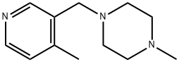 1-methyl-4-((4-methylpyridin-3-yl)methyl)piperazine Struktur