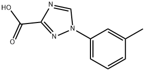 1-(M-甲苯基)-1,2,4-1H-三氮唑-3-羧酸,1245649-64-2,结构式