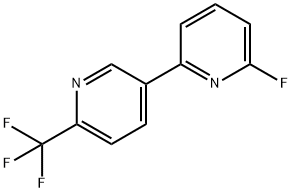 6-fluoro-6'-(trifluoromethyl)-2,3'-bipyridine Struktur
