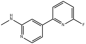 6-fluoro-N-methyl-2,4'-bipyridin-2'-amine Struktur