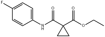 1 - (4 -甲酰氟苯基)环丙烷羧酸乙酯, 1245931-90-1, 结构式