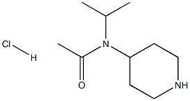 N-异丙基-N-(哌啶-4-基)乙酰胺盐酸盐 结构式
