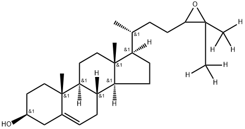 24(R/S),25-epoxycholesterol-d6 Struktur