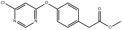 Methyl 2-(4-(6-chloropyriMidin-4-yloxy)phenyl)acetate Structure