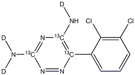 ラモトリジン-13C3,D3, MAJOR 化学構造式