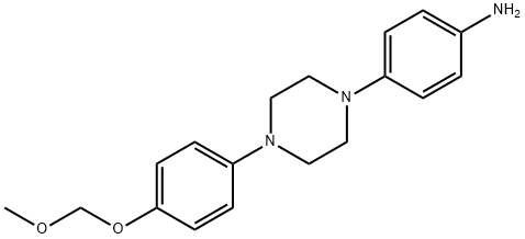 4-[4-[4-(MethoxyMethoxy)phenyl]-1-piperazinyl]benzenaMine, 1246815-17-7, 结构式