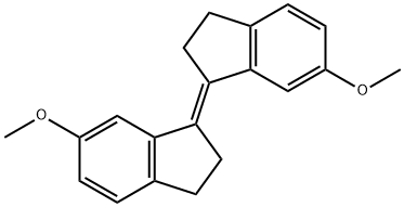 (E)-1-(2,3-Dihydro-6-Methoxy-1H-inden-1-ylidene)-2,3-dihydro-6-Methoxy-1H-indene Structure