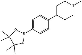 4-(1-甲基-4-哌啶基)苯硼酸频哪醇酯, 1247000-92-5, 结构式