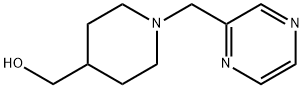 (1-吡嗪-2-基甲基-哌啶-4-基)-甲醇 结构式