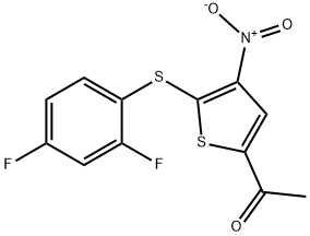 1-[5-[(2,4-ジフルオロフェニル)チオ]-4-ニトロ-2-チエニル]エタノン