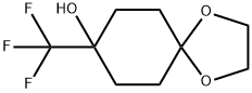 8-(TRIFLUOROMETHYL)-1,4-DIOXASPIRO[4.5]DECAN-8-OL Struktur