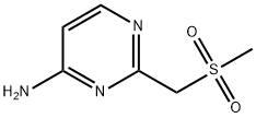 2-((Methylsulfonyl)Methyl)pyriMidin-4-aMine Structure
