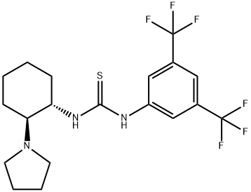 N-[3,5-bis(trifluoroMethyl)phenyl]-N'-[(1S,2S)-2-(1-pyrrolidinyl)cyclohexyl]-Thiourea Structure