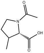 1-Acetyl-3-Methylpyrrolidine-2-carboxylic acid Structure