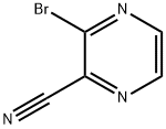 3-溴吡嗪-2-甲腈 结构式