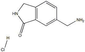 6-(氨基甲基)异吲哚啉-1-酮盐酸盐, 1250443-39-0, 结构式