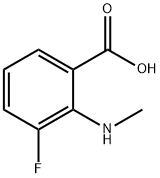 3-氟-2-(甲基氨基)苯甲酸 结构式