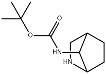 N-{2-アザビシクロ-[2.2.1]ヘプタン-7-イル}カルバミン酸TERT-ブチル 化学構造式
