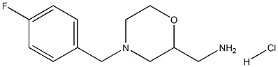 (4-(4-Fluorobenzyl)Morpholin-2-yl)MethanaMine hydrochloride Struktur