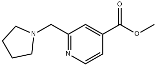 2-(吡咯烷-1-基甲基)异烟酸甲酯, 125104-37-2, 结构式