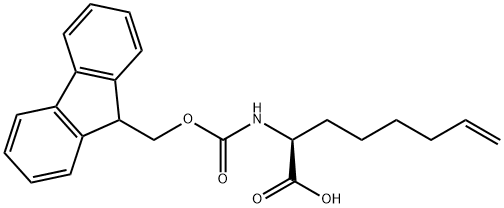 (S)-N-FMOC-2-(5'-ヘキセニル)グリシン 化学構造式