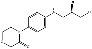 4-[4-(N-(3-chloro-(2R)-2-hydroxy-1-propyl)aMino)phenyl]Morpholin-3-one Struktur