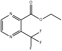 3-(三氟甲基)吡嗪-2-甲酸乙酯, 1253196-13-2, 结构式
