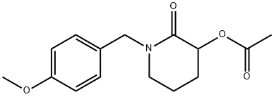 1-(4-methoxybenzyl)-2-oxopiperidin-3-yl acetate Struktur