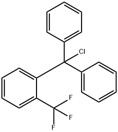 (chloro(2-(trifluoroMethyl)phenyl)Methylene)dibenzene Struktur