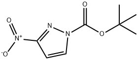 3-ニトロ-1H-ピラゾール-1-カルボン酸TERT-ブチル 化学構造式