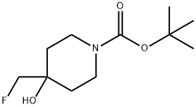 1-Boc-4-(fluoroMethyl)-4-hydroxypiperidine Structure