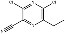 3,5-Dichloro-6-ethylpyrazine-2-carbonitrile Structure